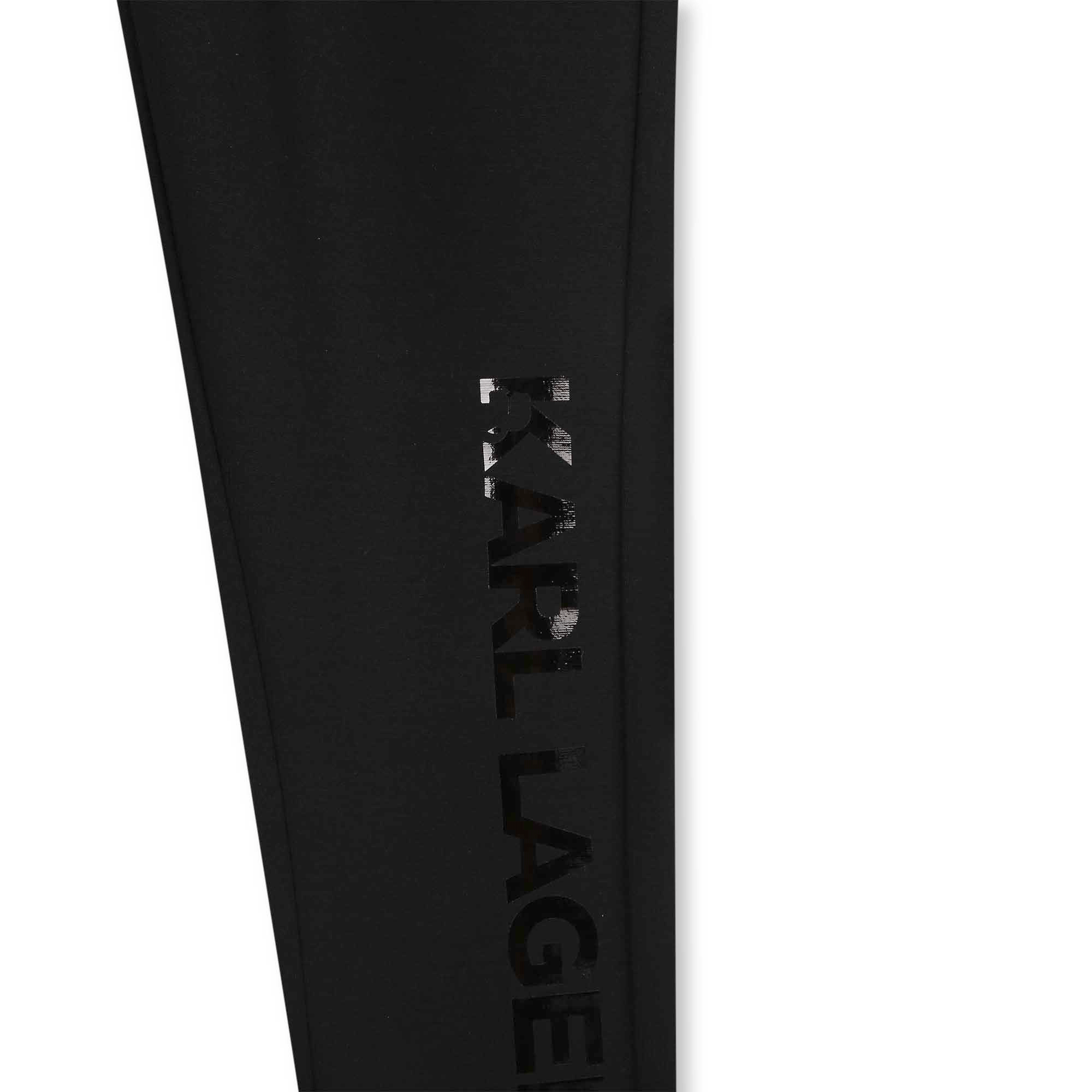 Karl Lagerfeld Paris Black/SLIVER LOGO WAISTBAND LEGGING Sz XS or S NEW  Cotton | eBay