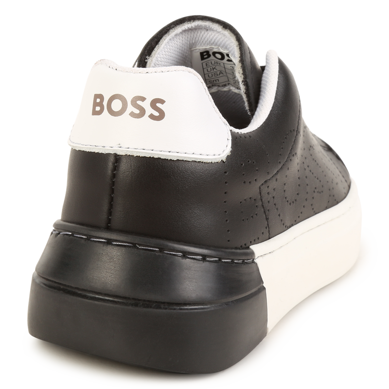 BOSS Lace-up leather sneakers