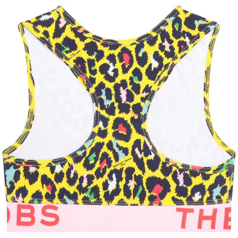 Printed stretch sports bra