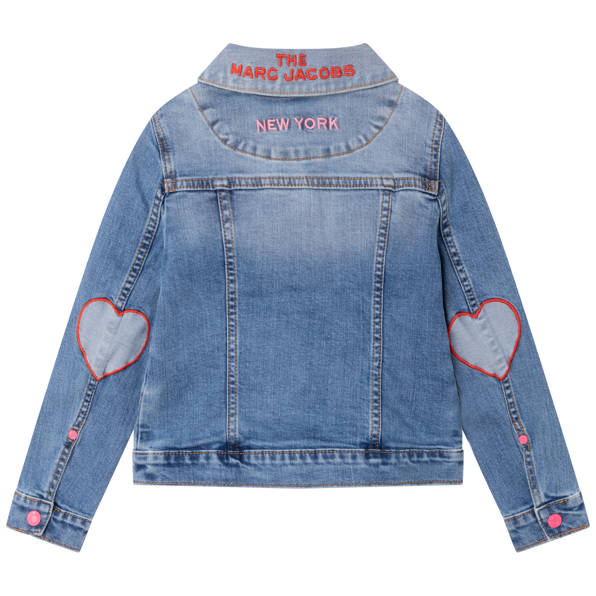 The Jumbled Monogram Denim Cropped Jacket | Marc Jacobs | Official Site