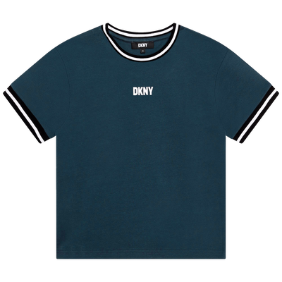 Dkny Men's T-Shirt S Blue 100% Cotton