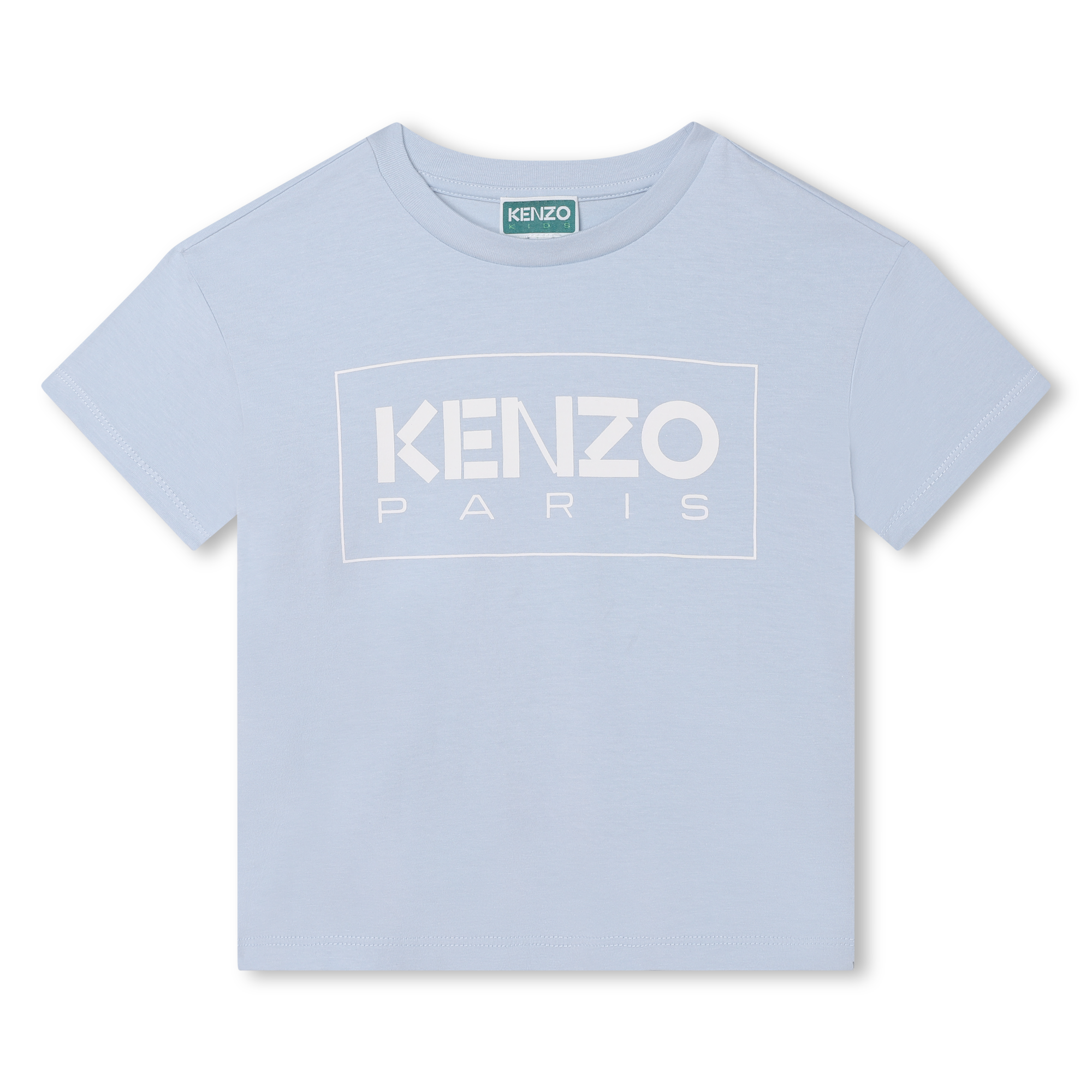 Kenzo Kids logo-print long-sleeve cotton T-shirt - White