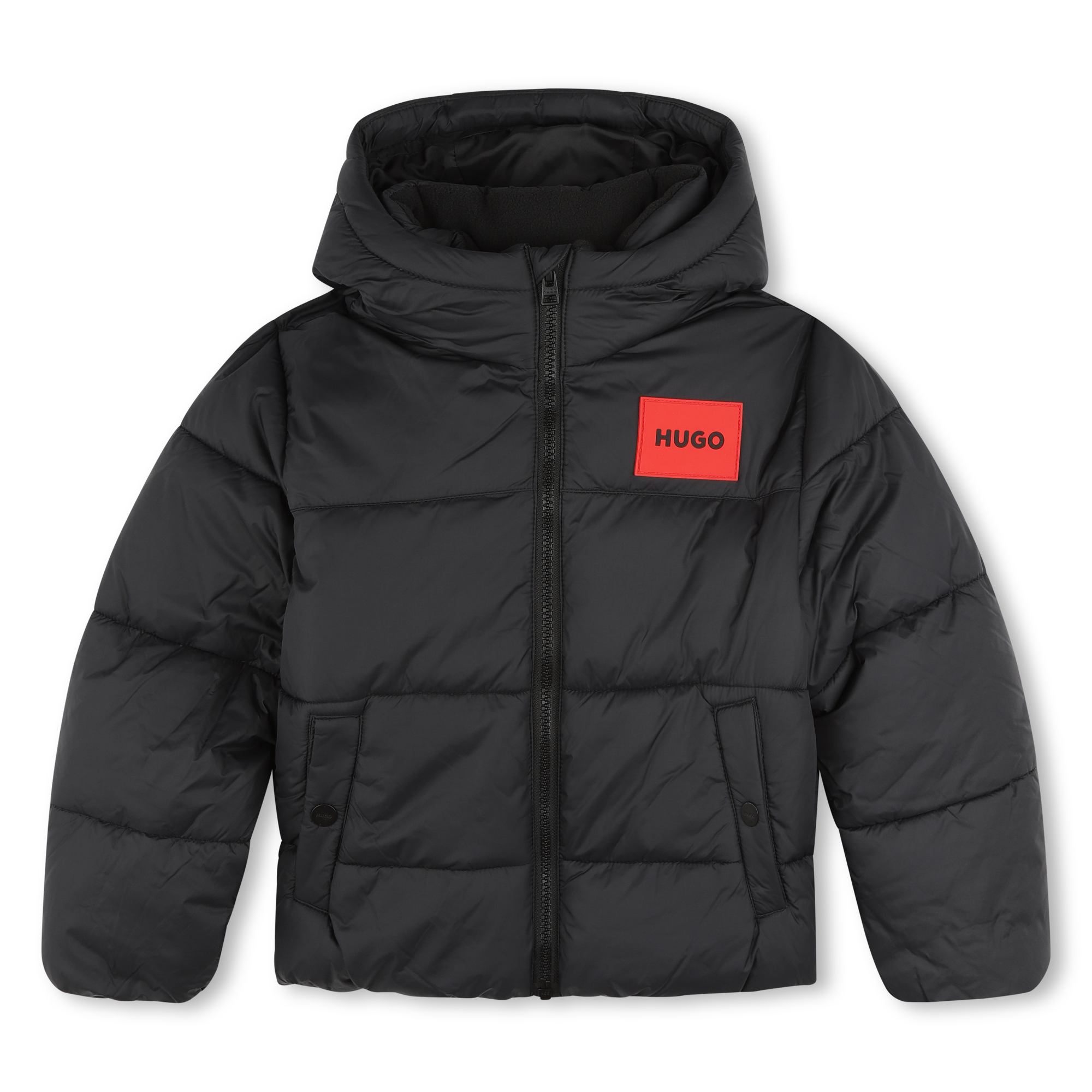 BOSS Kidswear logo-print padded jacket - Orange