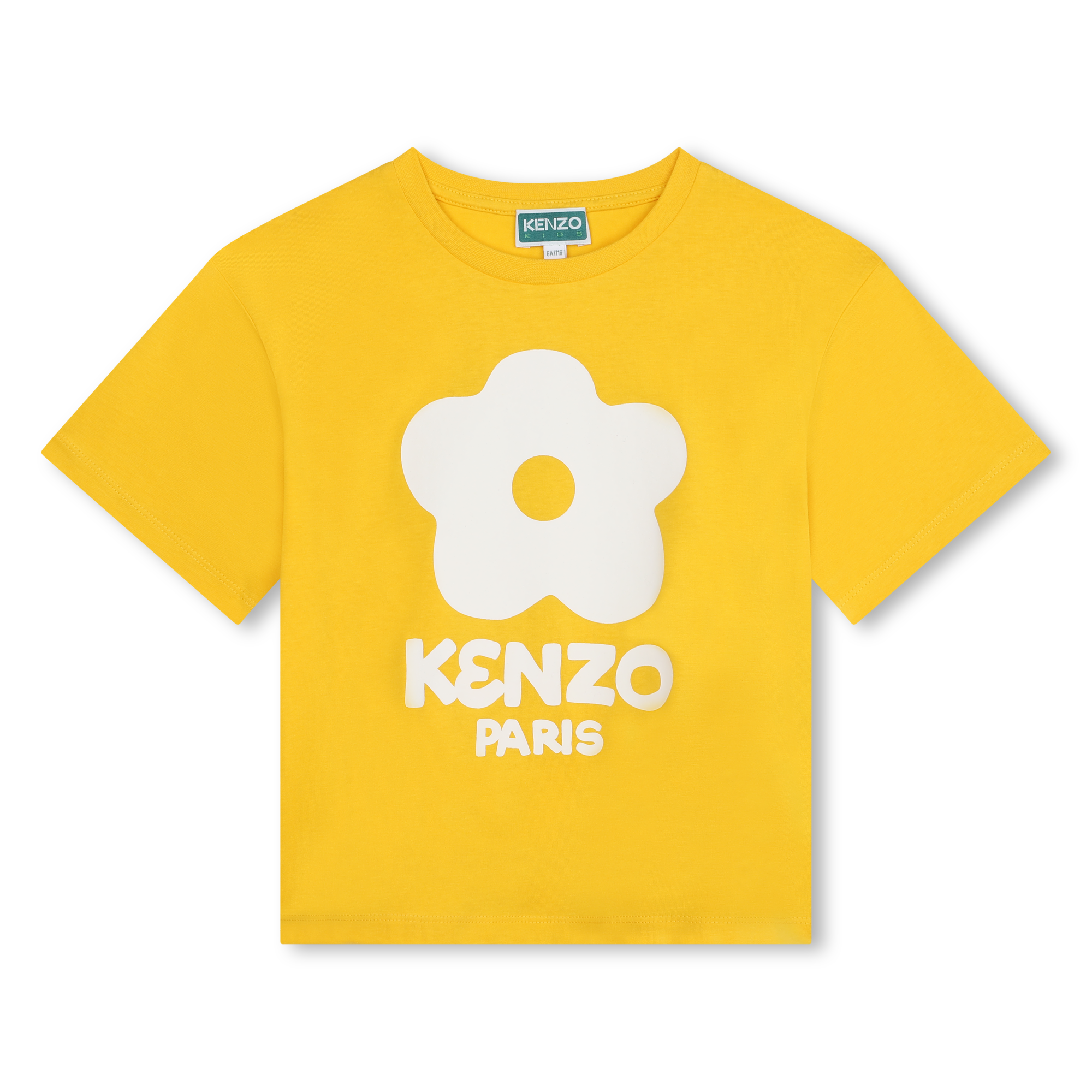 Kenzo Kids graphic-print checked short set - Yellow