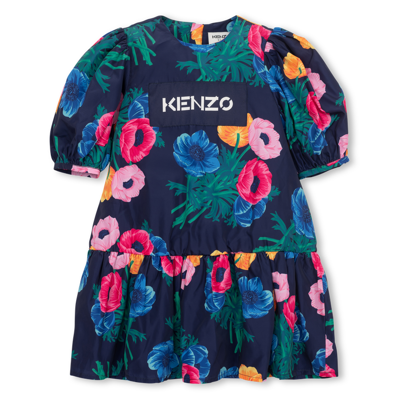 KENZO KIDS Short-sleeved taffeta dress
