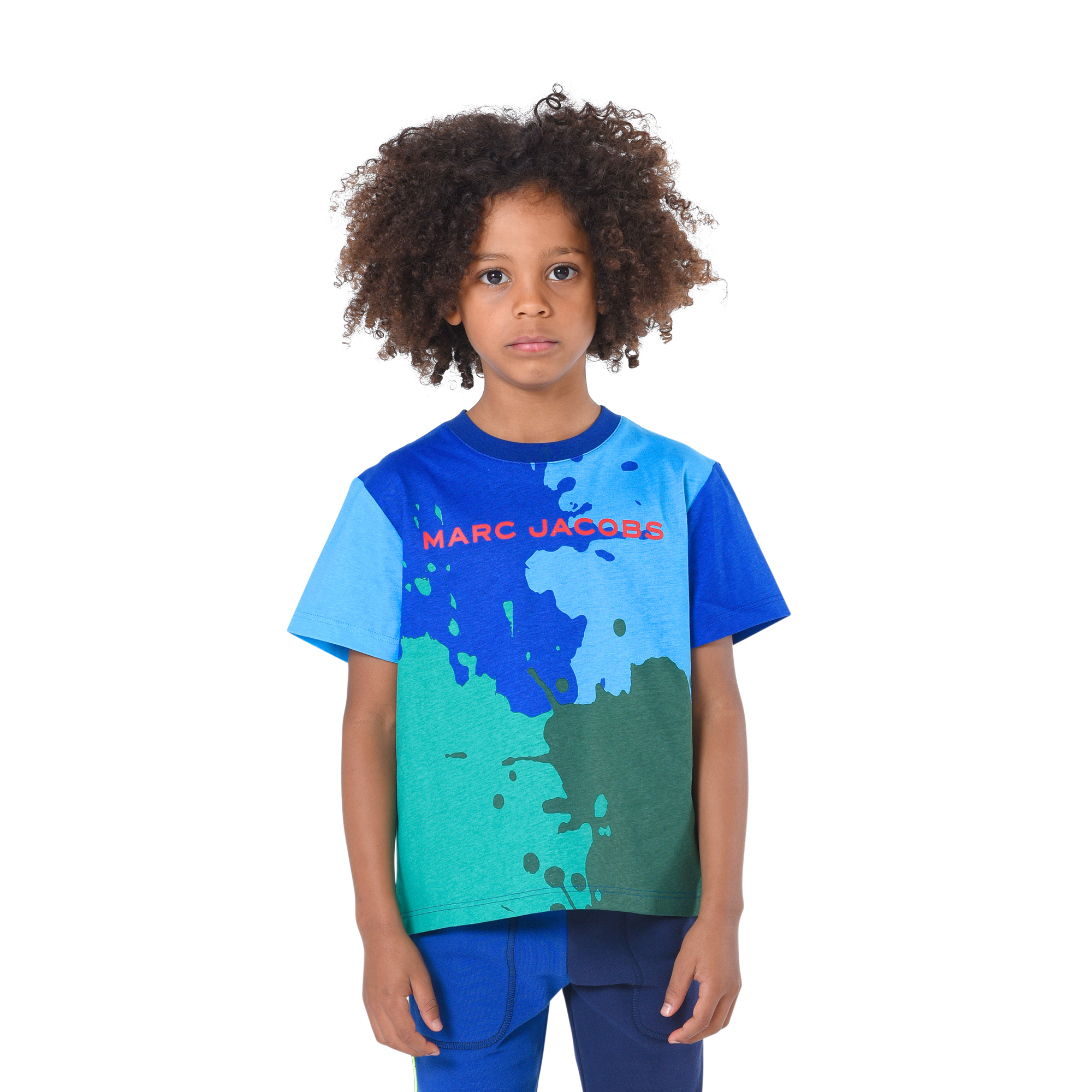 Marc Jacobs Kids logo-print T-shirt short set (set of two) - Blue