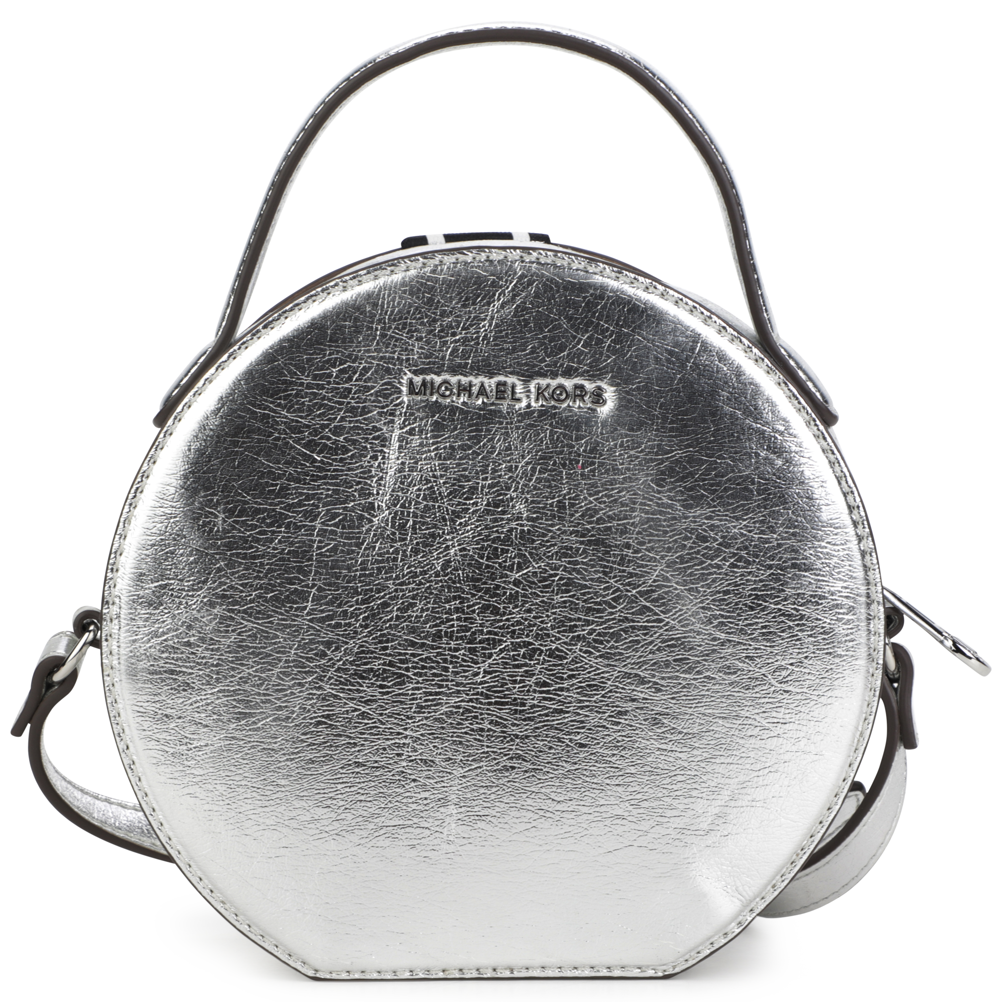 Michael Kors Ciara Large Top Zip Mirror Metallic Tote (Silver) : Amazon.in:  Shoes & Handbags