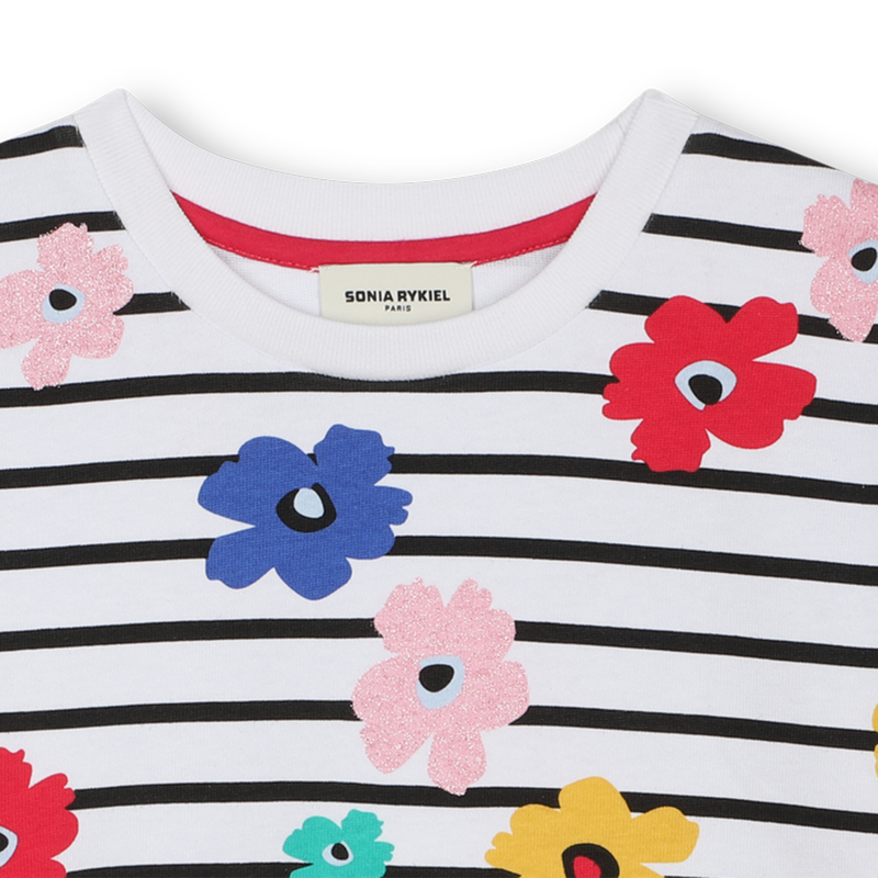 SONIA RYKIEL Striped Floral T-Shirt
