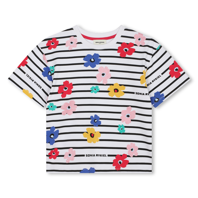SONIA RYKIEL Striped Floral T-Shirt