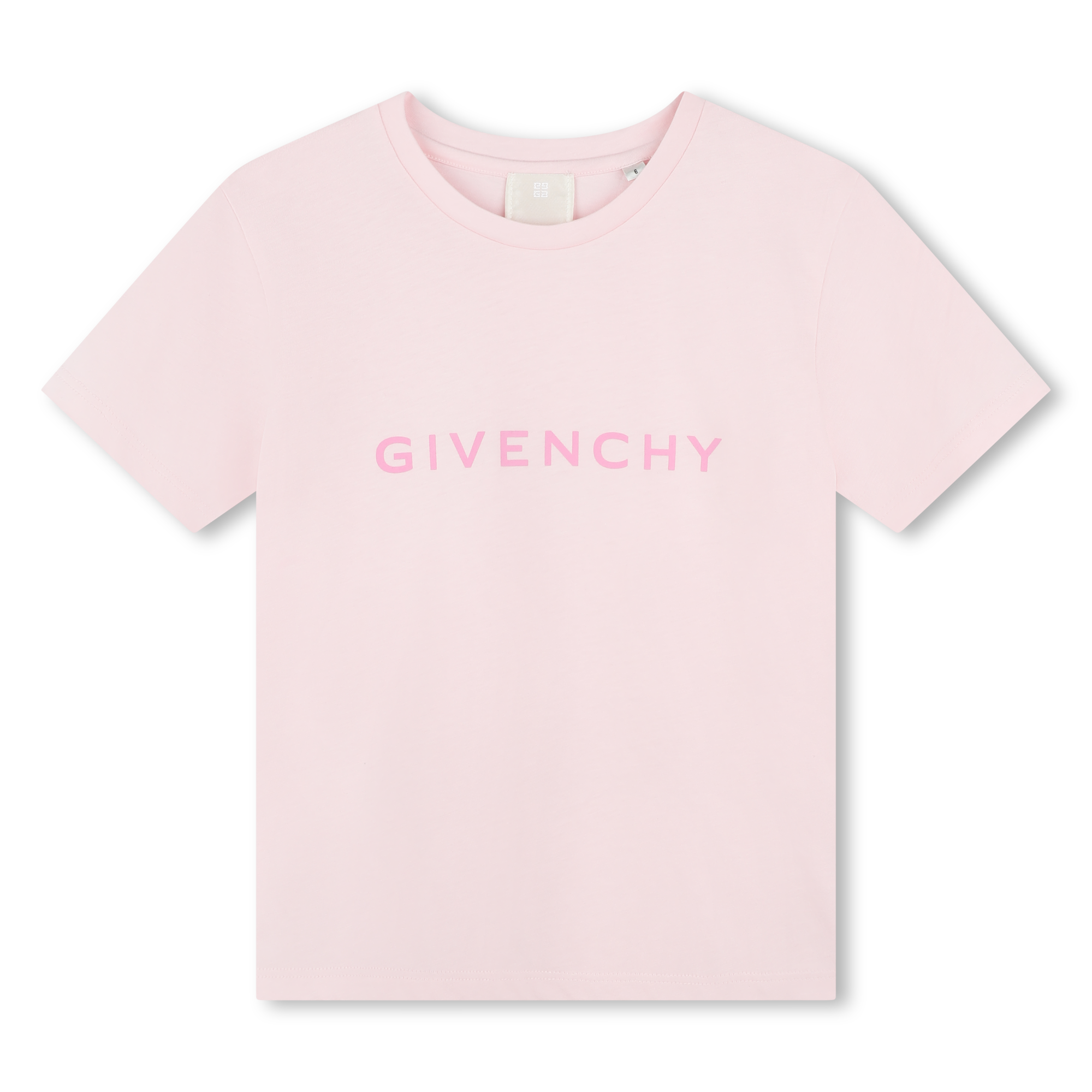 Givenchy Kids logo-lettering ruffle-detailing dress - Pink