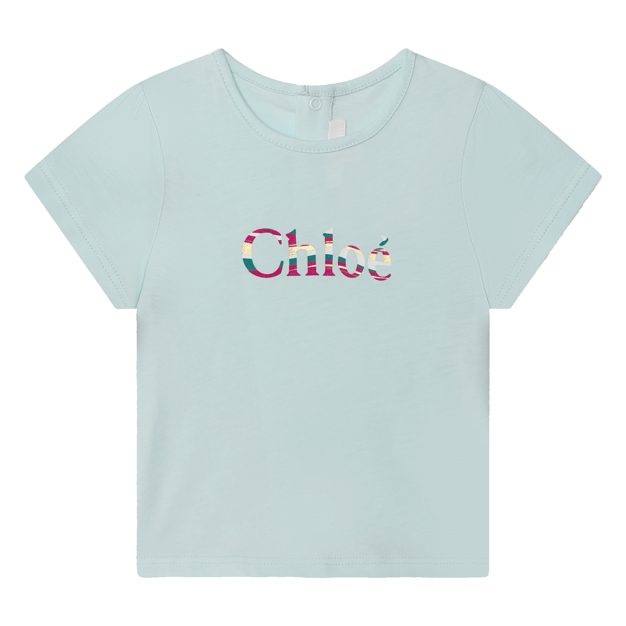 Chloé Kids logo-print T-shirt - Pink